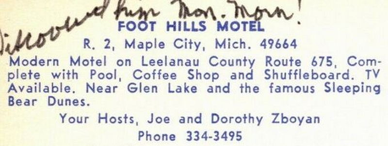 The Foothills Cafe & Motel (Foot Hills Motel) - Vintage Motel
